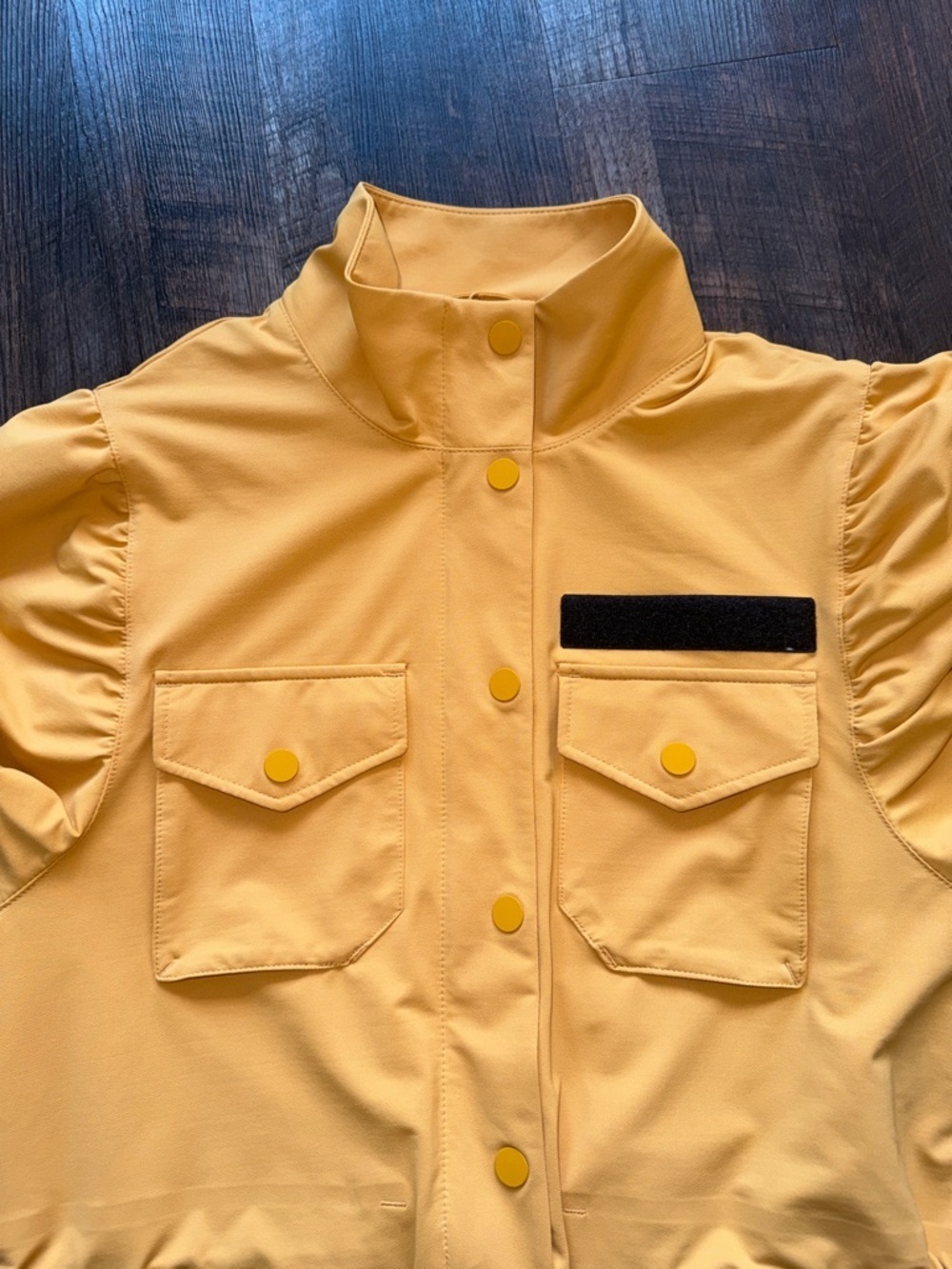 Nike Sportswear Tech Pack Chore Utility Jacket Yellow Puff Sleeve Women's XS - Picture 9 of 12